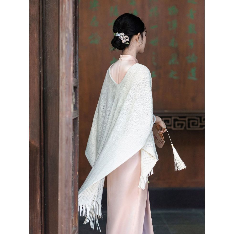 Satin Floral Qipao Dress